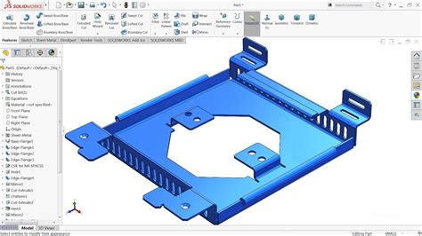 solid part to sheet metal solidworks|sheet metal in solidworks 2021.